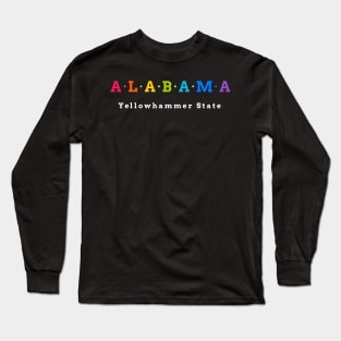 Alabama, USA. Yellowhammer State. Long Sleeve T-Shirt